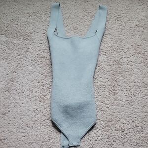 Abercrombie & Fitch Gray Bodysuit Top with Tank Style